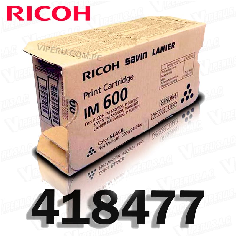 Toner Ricoh 418477 IM 600 Black 25,000KPG Original (1)