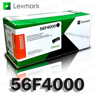 Toner Lexmark 56F4000 Negro, MS421, MX522 Original