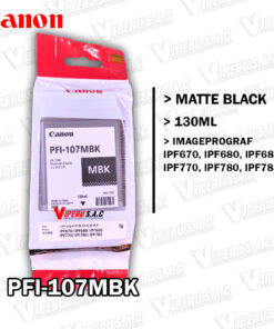Tinta CANON PFI-107MBK TM-200 130ML Original