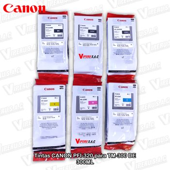Tinta CANON PFI-320 para impresora TM-205 colores original