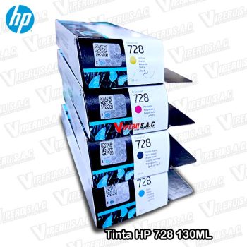 Tinta HP 728 colores para impresora T830