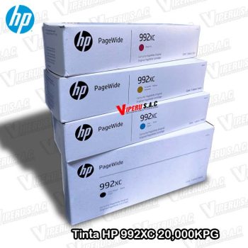 Tintas HP 992XC colores para impresora 750DW Original.