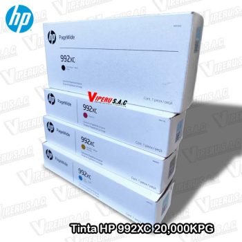 Tintas HP 992XC colores para impresora 750DW Original