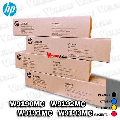 Toner HP W9190MC para impresora E77822 colores