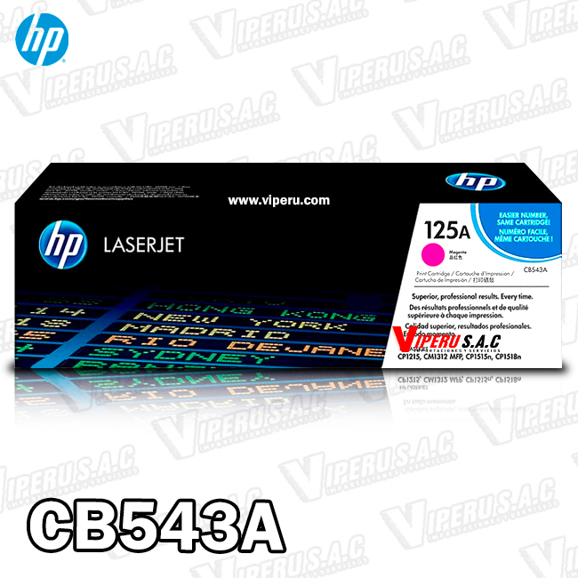 Toner HP 125A (CB543A) Magenta 1514N 1,400KPG Original