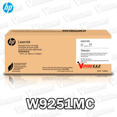 Toner HP W9251MC Cyan L.J.X57945 32,000KPG Original