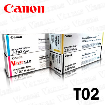 Toner CANON T02 PARA IMPRESORA C8000 Kit colores
