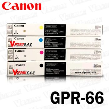 Toner Canon GPR-66 para impresora C3926 kit completo colores