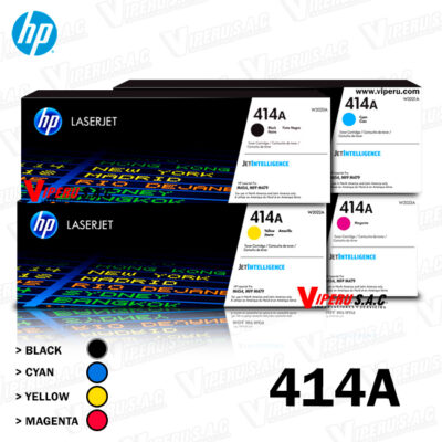 Toner HP 414A para impresora M454DW Kit completo Colores