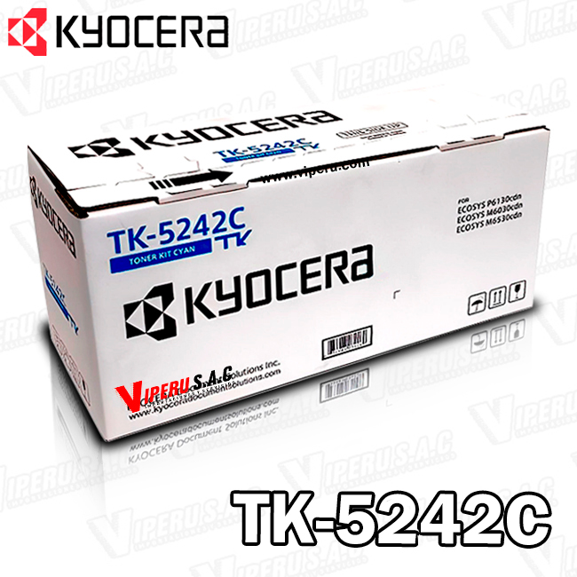 Toner TK-5242C KYOCERA Cyan P5026 3,000KPG Original.