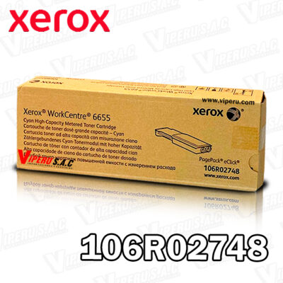 Toner XEROX 106R02748 Cyan WC6655 11,500KPG Original