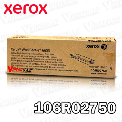Toner XEROX 106R02750 Yellow WC6655 11,500KPG Original