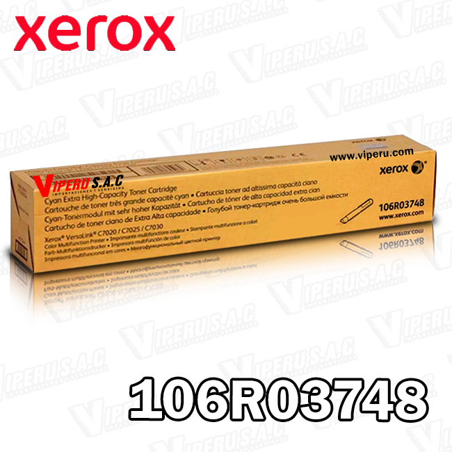 Toner XEROX 106R03748 Cyan C7020 11,800KPG Original