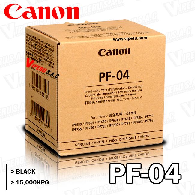 CABEZAL CANON PF-04 BLACK iPF670 15,000KPG ORIGINAL