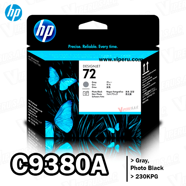 CABEZAL HP C9380A GRAY, PHOTO BLACK T610 230KPG ORIGINAL