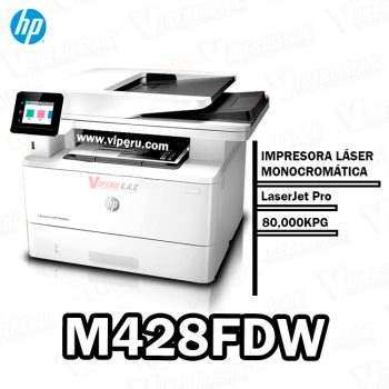 IMPRESORA HP M428FDW MULTIFUNCIONAL 80,000KPG ORIGINAL
