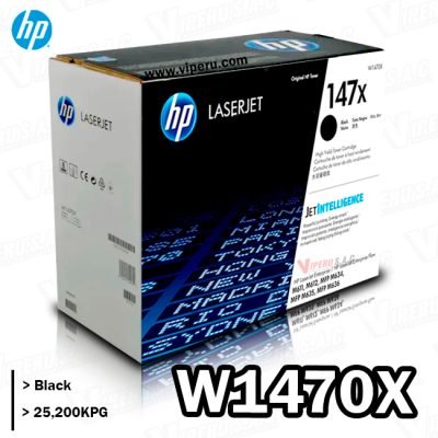 Toner HP 147X (W1470X) BLACK LaserJet M634 25,200KPG Original