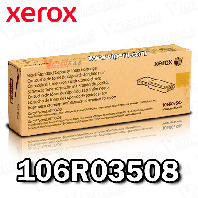 Toner XEROX 106R03508 Black Versa C400 Original