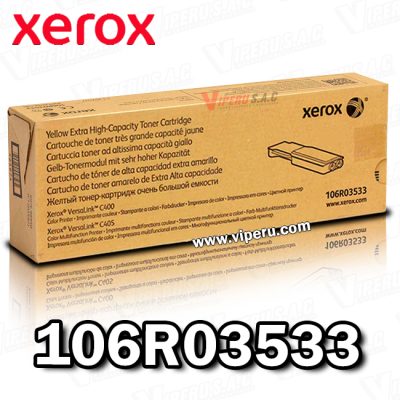 Toner XEROX 106R03533 Yellow Versa C400 8,000KPG Original
