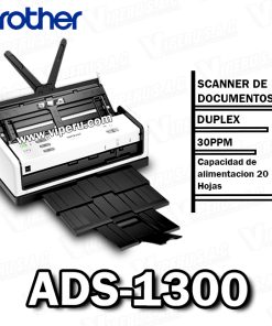 SCANNER BROTHER ADS-1300 DOBLE CARA 30PPM DUPLEX