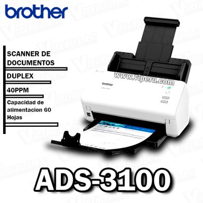SCANNER BROTHER ADS-3100 40PPM DUPLEX USB