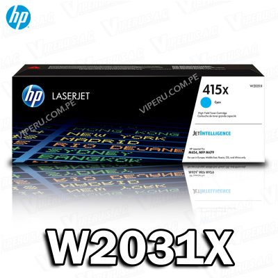 Cartucho HP 415X (W2031X) Cyan LaserJet M454DN ORIGINAL
