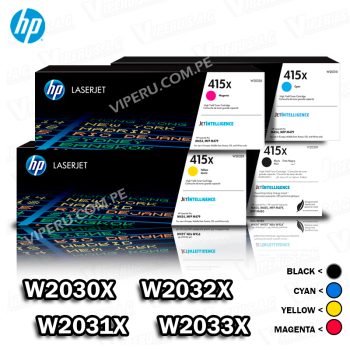 Kit Completo HP 415X para M479DW Colores ORIGINAL