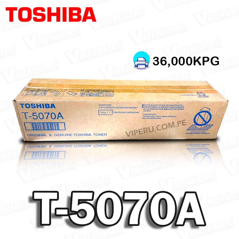 TONER TOSHIBA T-5070A PARA IMPRESORA E-STUDIO 507 ORIGINAL