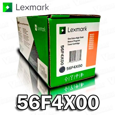 Toner Lexmark 56F4X00 Black MS622DE ORIGINAL