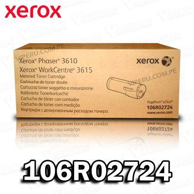 TONER XEROX 106R02724 BLACK PHASER 3610 ORIGINAL