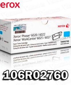 TONER XEROX 106R02760 CYAN PHASER 6020 ORIGINAL