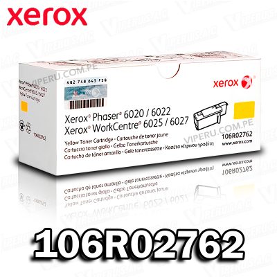 TONER XEROX 106R02762 YELLOW PHASER 6020 ORIGINAL