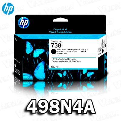 TINTA HP 738 (498N4A) BLACK 130ML DESIGNJET T950 ORIGINAL