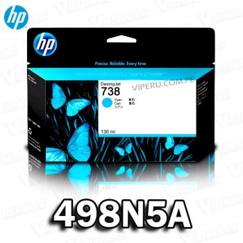 TINTA HP 738 (498N5A) CYAN 130ML DESIGNJET T950 ORIGINAL