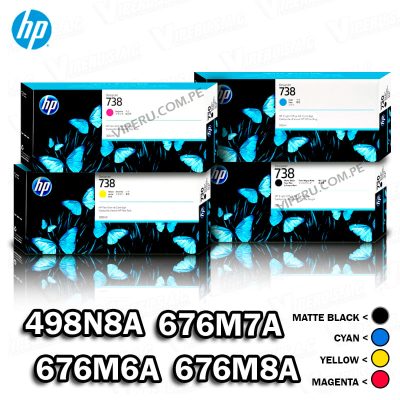 TINTAS HP 738 PARA IMPRESORA DESIGNJET T950 ORIGINAL