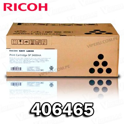 TONER RICOH 406465 AFICIO SP3500N BLACK ORIGINAL