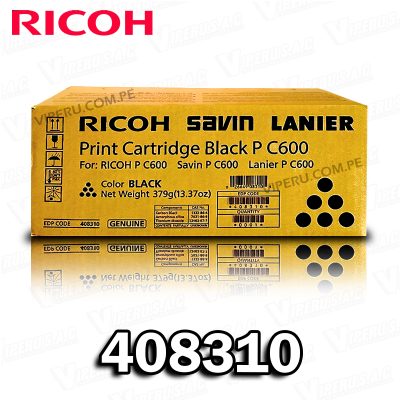 TONER RICOH 408310 NEGRO LANIER P C600 ORIGINAL