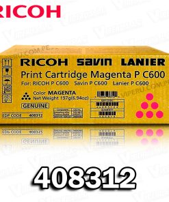 TONER RICOH 408312 MAGENTA LANIER P C600 ORIGINAL