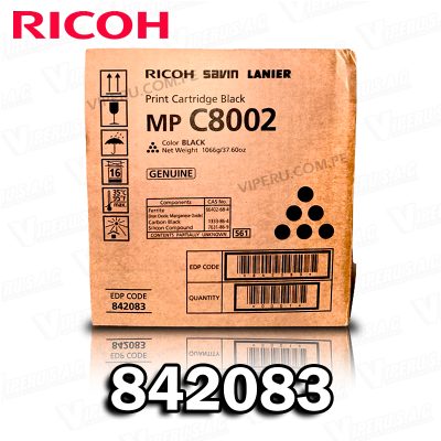 TONER RICOH 842083 NEGRO MP C8002 ORIGINAL
