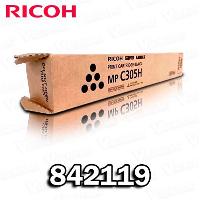 TONER RICOH 842119 MP C305 BLACK ORIGINAL