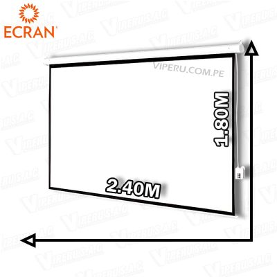ECRAN ELECTRICO 2.40M X 1.80M con Motor Tubular