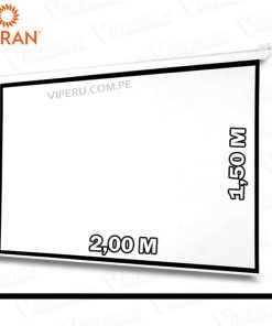 ECRAN MANUAL RETRACTIL 2.00M X 1.50M ParedTecho (Antireflex)