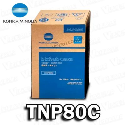 TONER KONICA MINOLTA TNP80C BIZHUB C3320I ORIGINAL
