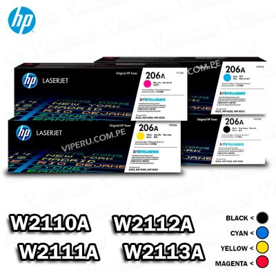 TONERS HP 206A PARA IMPRESORA LASERJET M282 ORIGINAL
