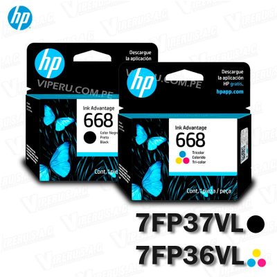 KIT DE TINTA HP 668 BLACK (7FP37VL) DESKJET ORIGINAL