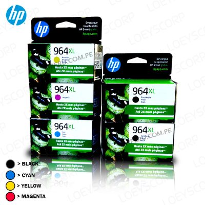 Kit de Tintas HP 964XL para impresora OfficeJet 9025