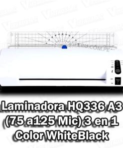 Laminadora HQ336 A3 (75 a125 Mic) 3 en 1 Color WhiteBlack