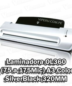 Laminadora OL360 (75 a 175Mic) A3 Color SilverBlack 320MM