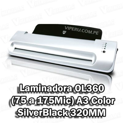 Laminadora OL360 (75 a 175Mic) A3 Color SilverBlack 320MM
