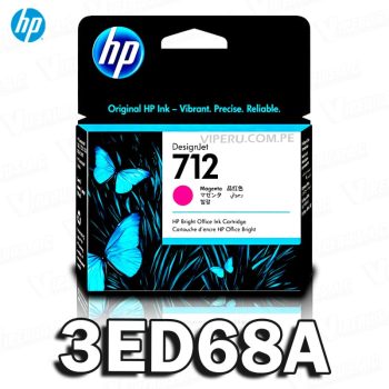 Cartucho de Tinta HP 712 (3ED68A) Magenta DesignJet T630 29ML